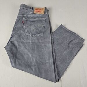 Levis 501XX Jeans Men's 44x30 Gray Wash Straight Fit Button Fly Casual Y2K Denim